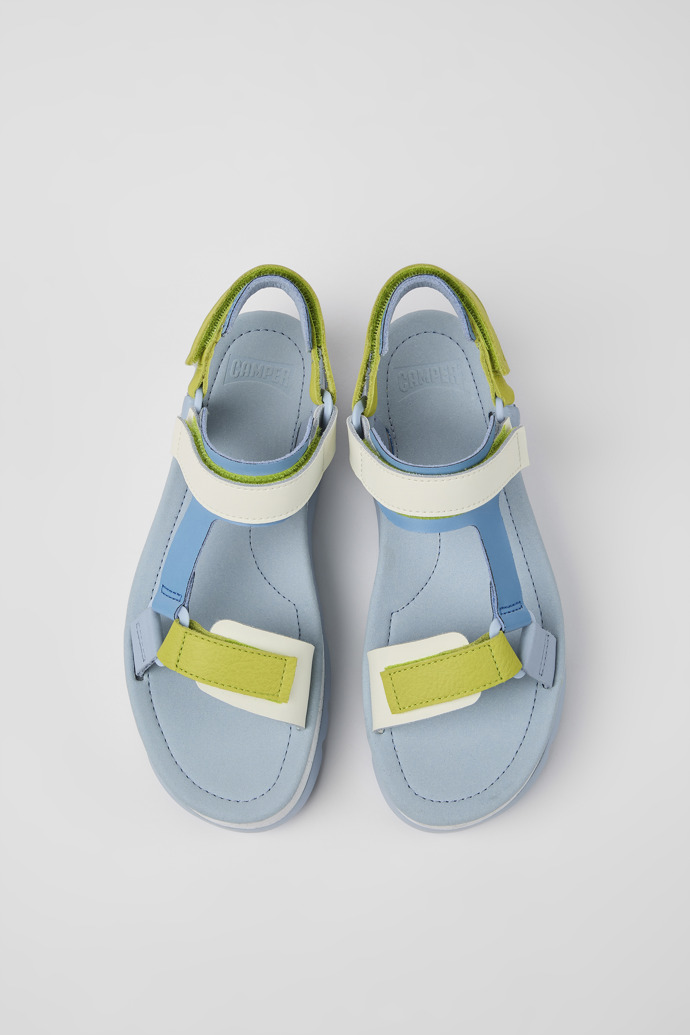 Camper Oruga Up - Sandalias de piel coloridas para mujer