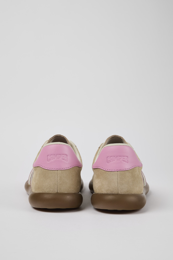 Camper Pelotas Soller - Zapatillas beige de nobuk/piel para mujer