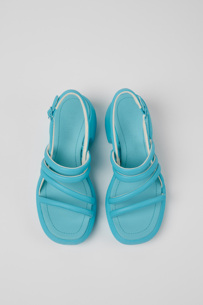 Sandalias Camper Thelma - Sandalias azules de piel para mujer.