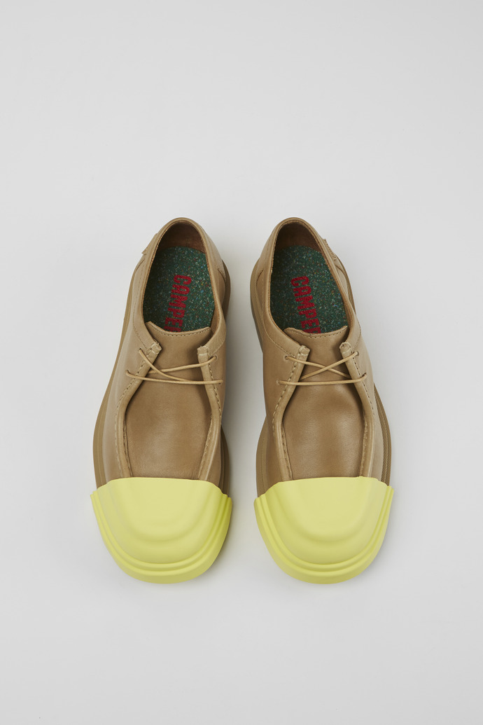 Camper Junction - Zapato de piel beige para mujer