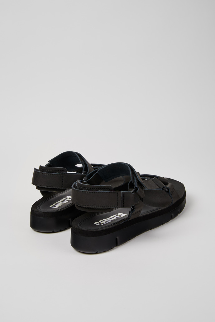 Camper Oruga - Sandalias negras de piel para hombre