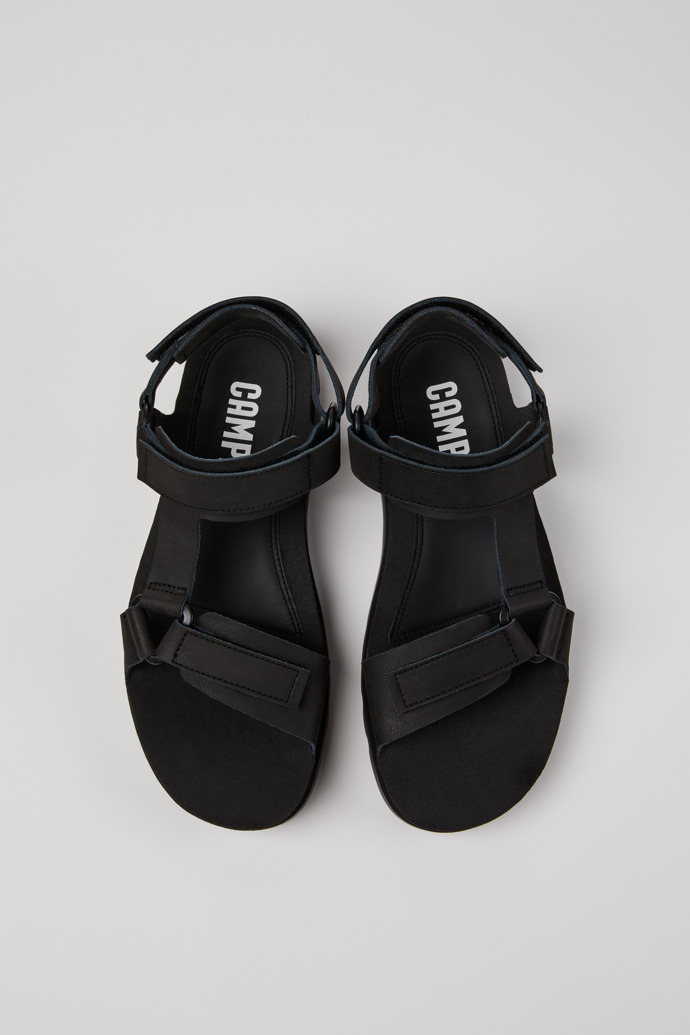 Camper Oruga - Sandalias negras de piel para hombre