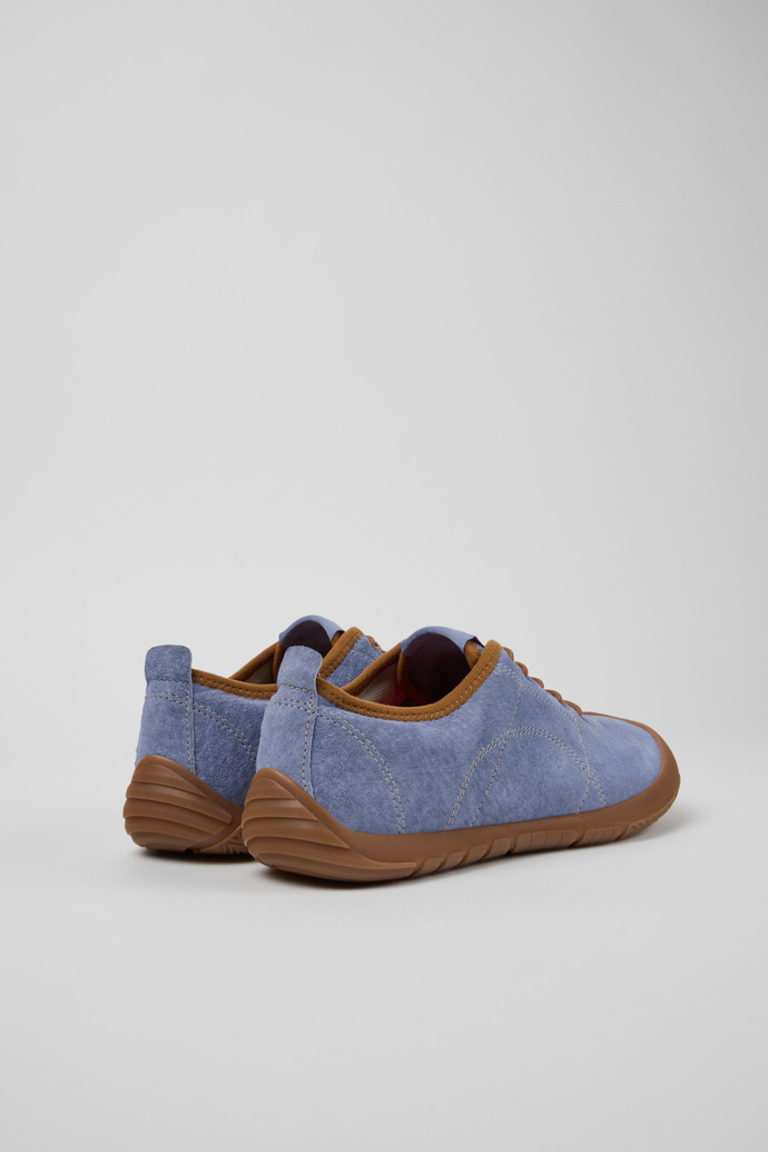 Camper Peu Path - Zapatillas de piel nobuk azules para mujer.