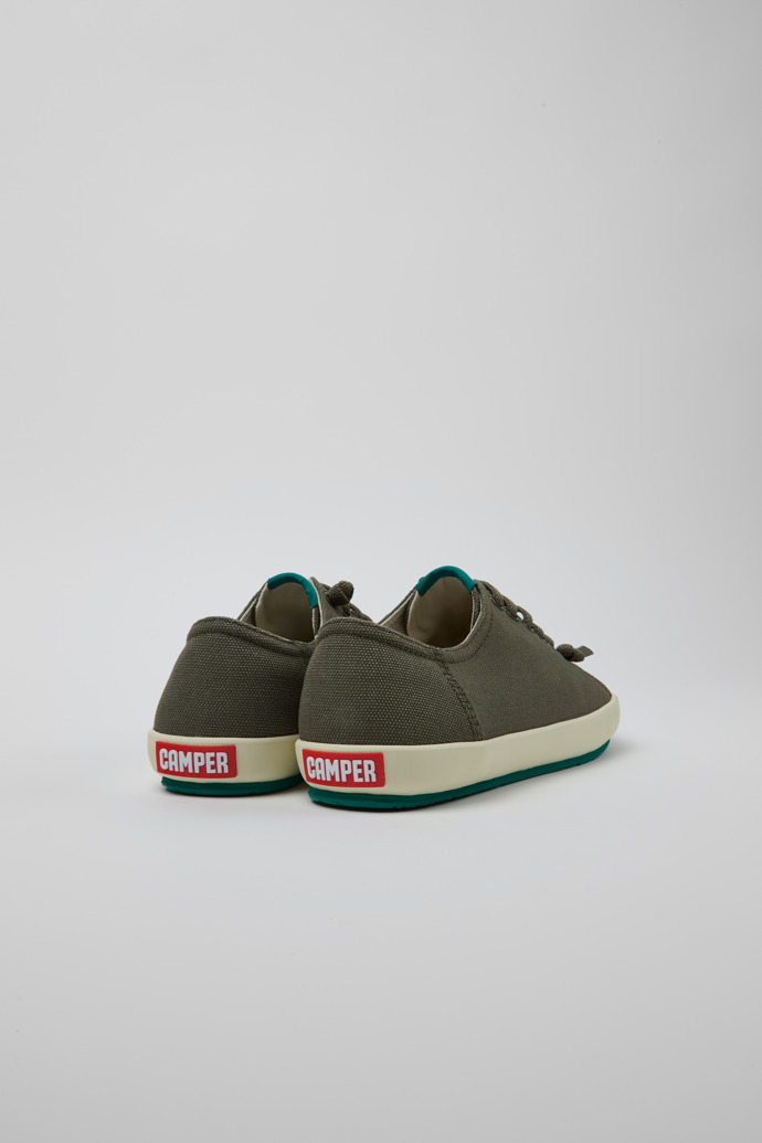 Camper Peu Rambla - Zapatilla verde para hombre de algodón reciclado.