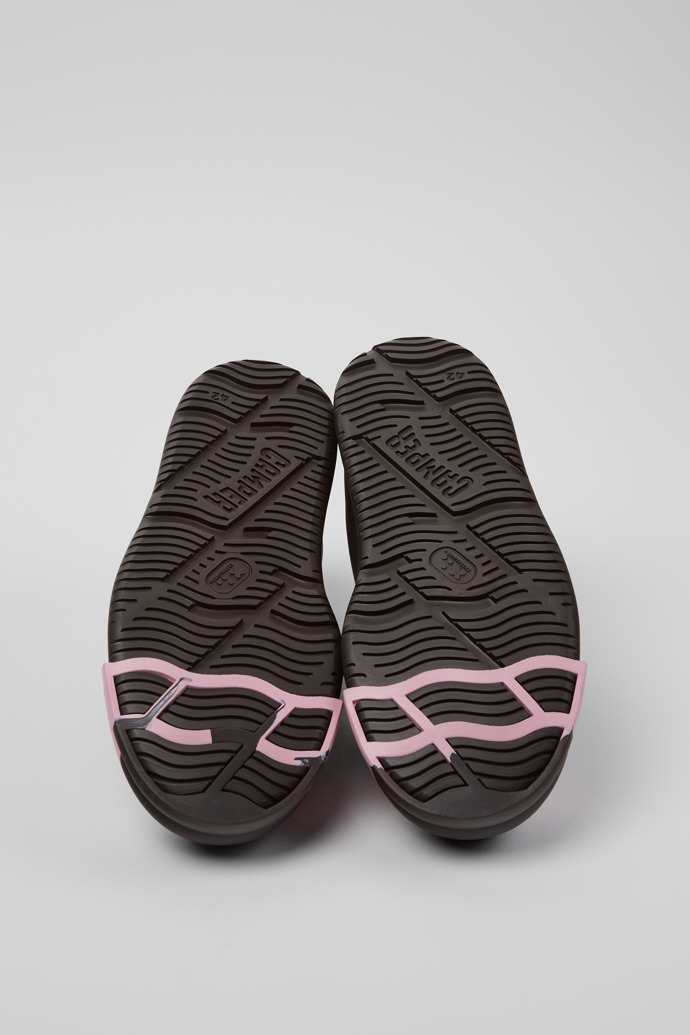 Camper Junction Runner - Zapatillas marrones para hombre fabricadas en piel nobuk.