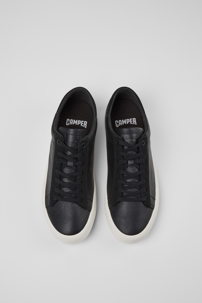 Camper Andratx - Zapatillas negras para hombre de piel y nobuk.
