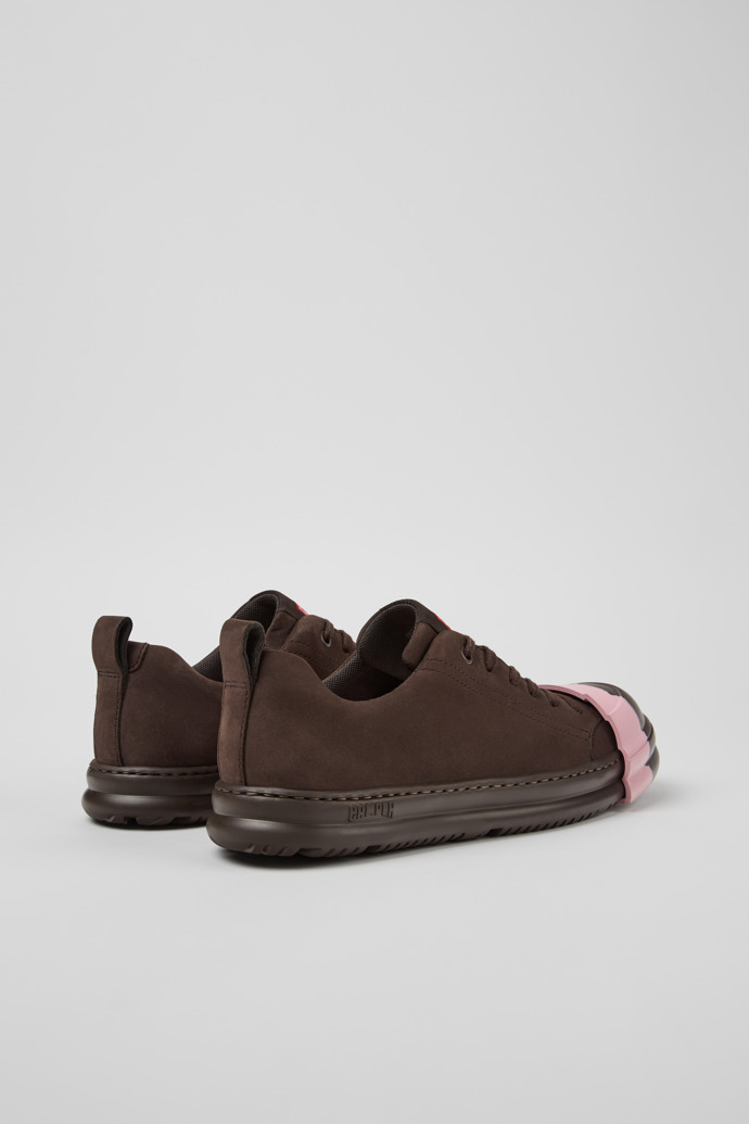 Camper Junction Runner - Zapatillas marrones de piel nobuk para mujer.