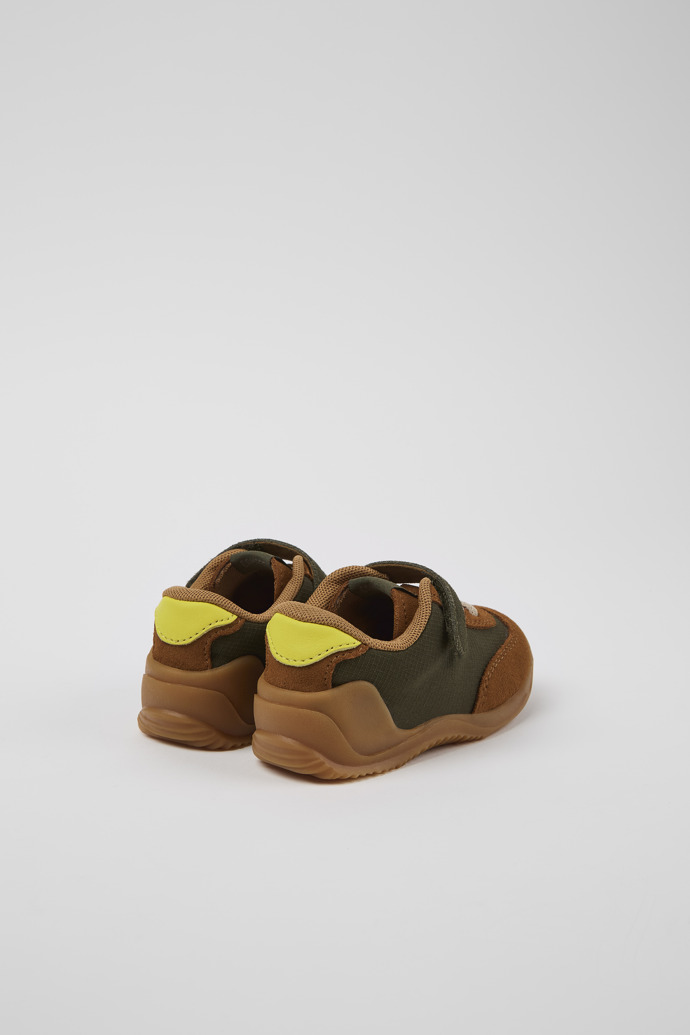 Camper Dadda - Zapatillas deportivas verdes para niños de textil y Piel nobuk