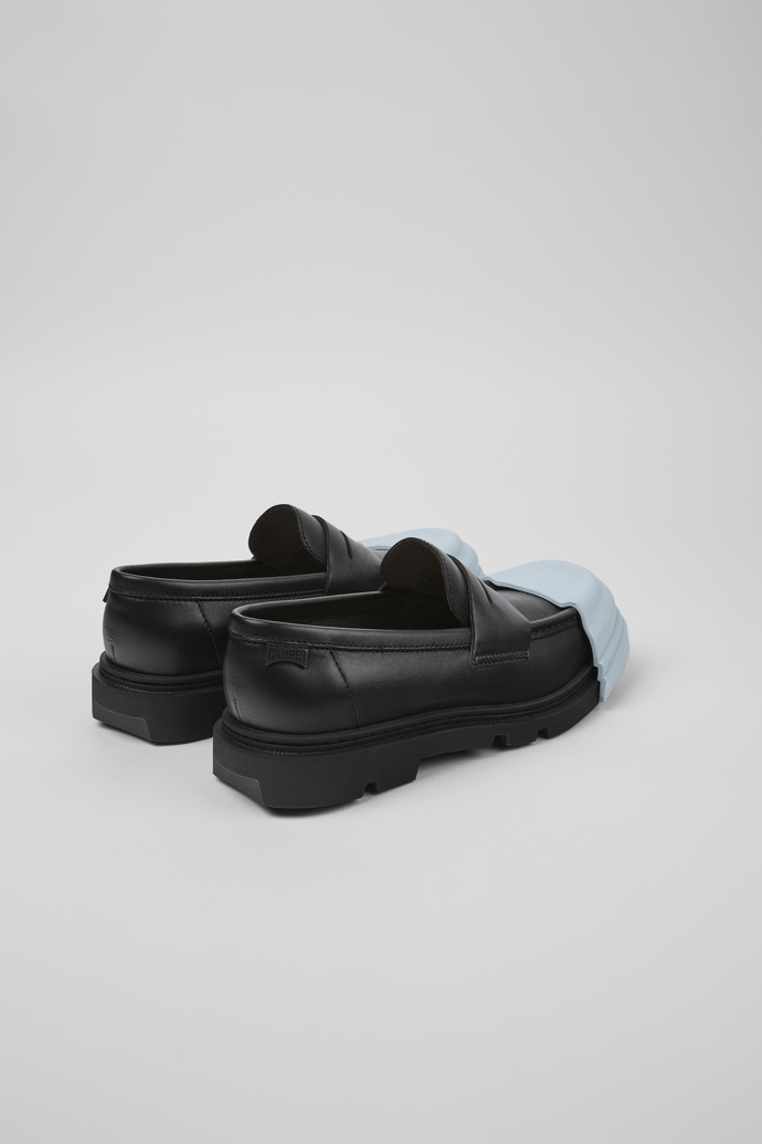 Camper Junction - Mocasín de piel negro para mujer