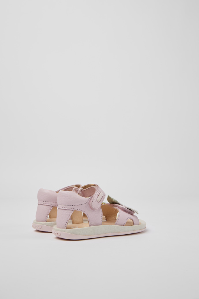 Camper Twins - Sandalia infantil de piel rosa