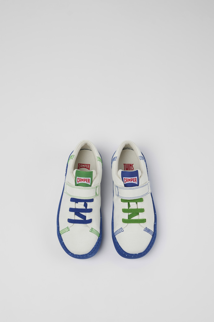 Camper Twins - Zapatillas blancas sin cordones de tela