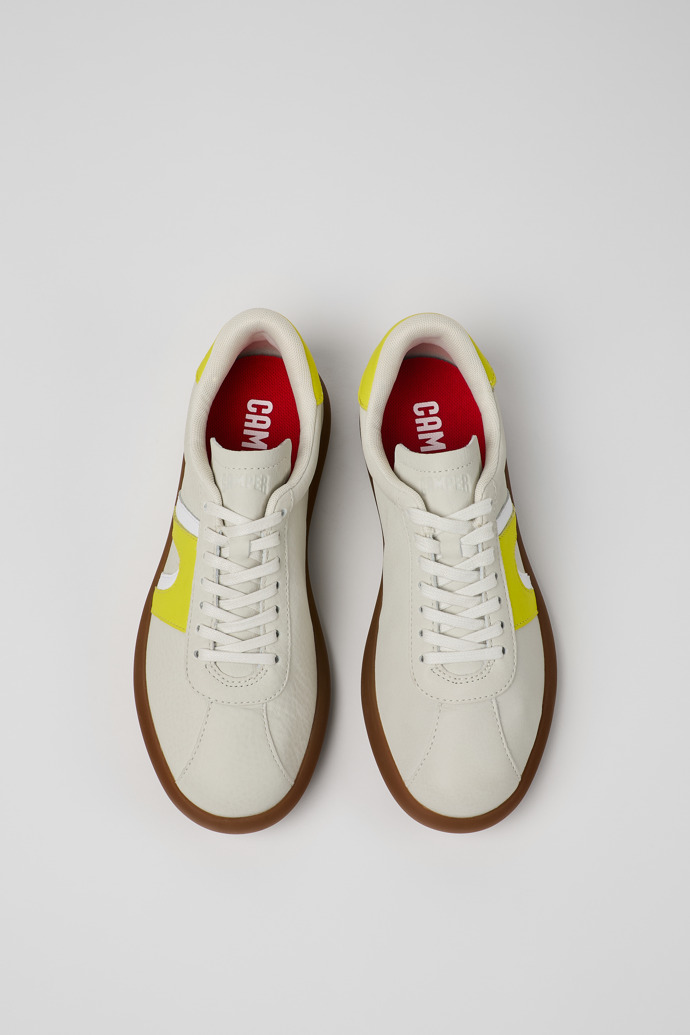 Camper Pelotas Soller - Zapatillas blancas de piel para mujer