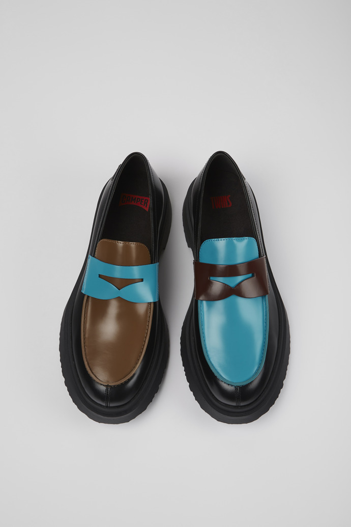 Camper Twins - Mocasines de piel multicolor para hombre