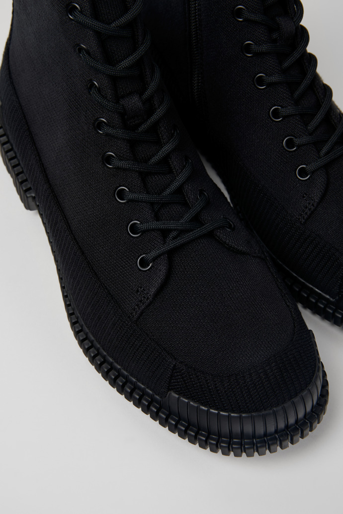 Camper Pix TENCEL - Botas negras con cordones para hombre.