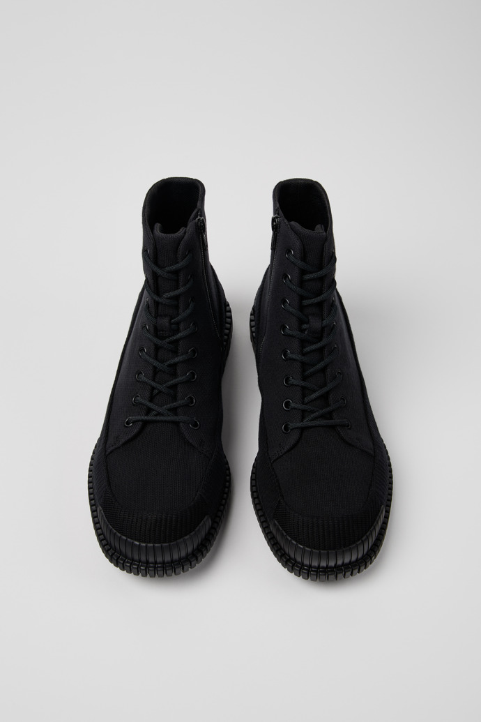 Camper Pix TENCEL - Botas negras con cordones para hombre.