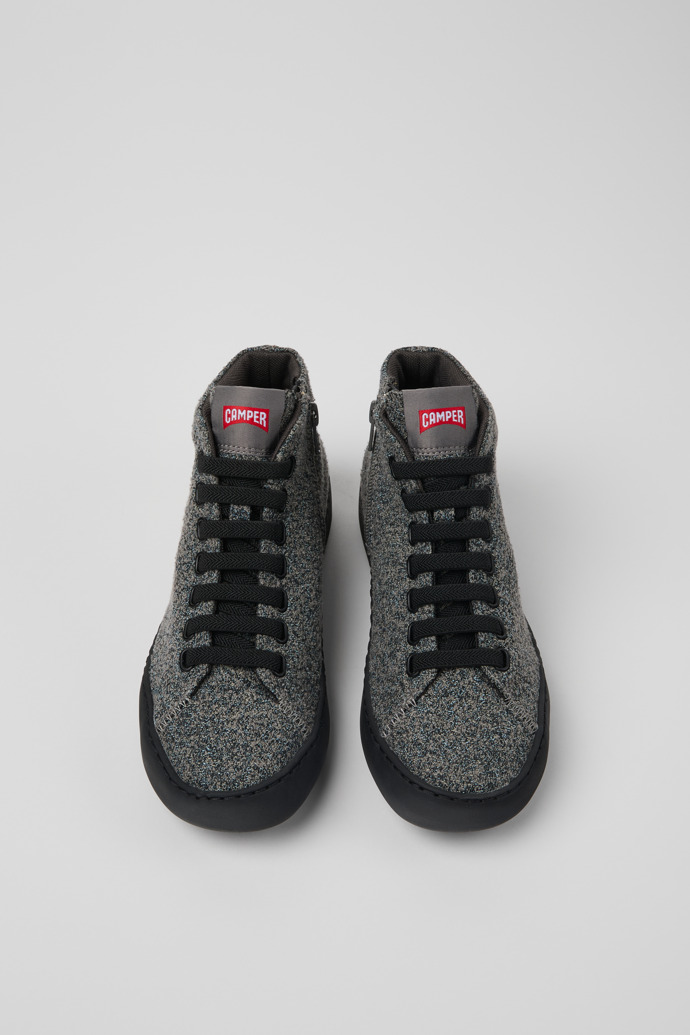 Camper Peu Touring - Botines grises de tela para mujer