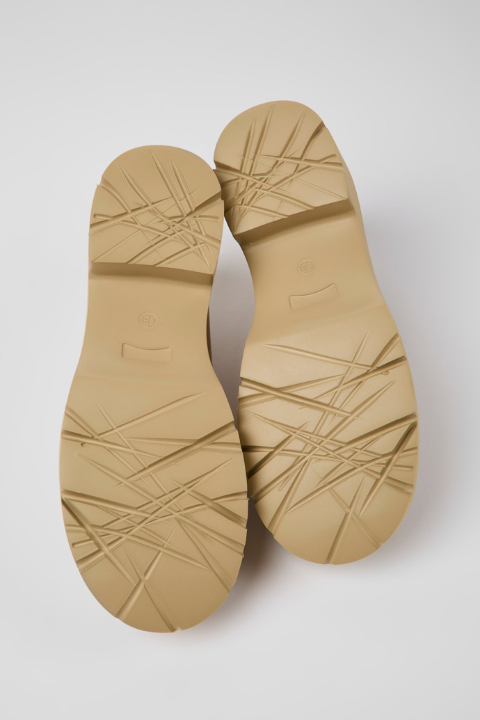 Camper Milah - Mocasín beige de piel para mujer