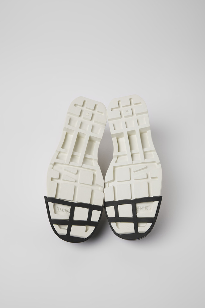 Camper Junction - Zapato blanco para hombre de piel sin teñir