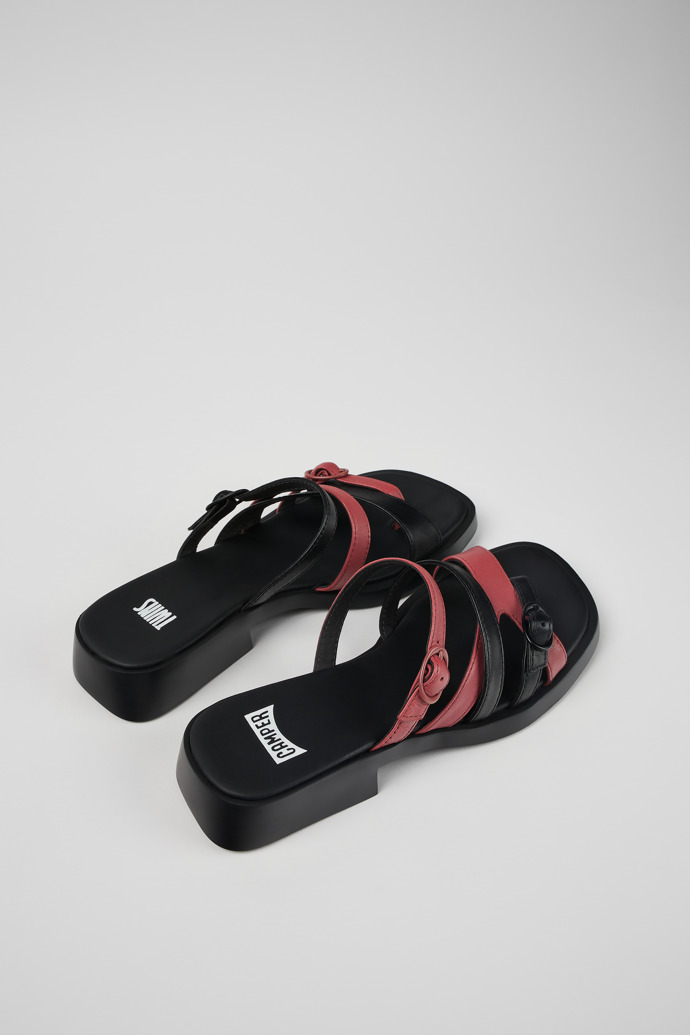 Camper Twins - Sandalias abiertas de piel multicolor para mujer