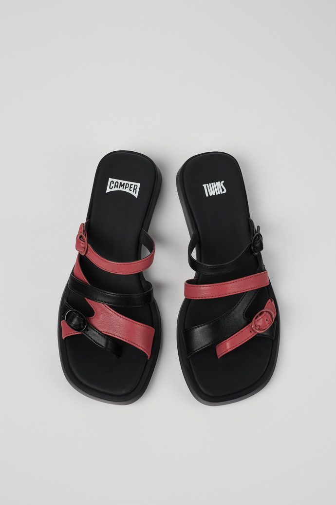 Camper Twins - Sandalias abiertas de piel multicolor para mujer