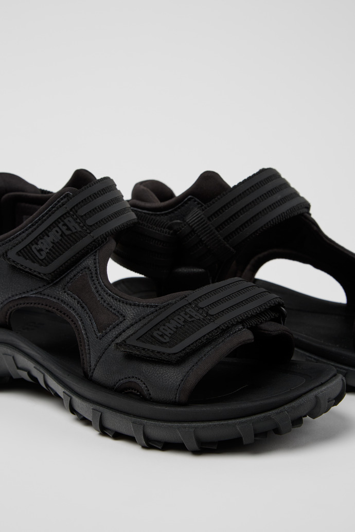Camper Drift Trail Sandal - Sandalias de piel negra para mujer.