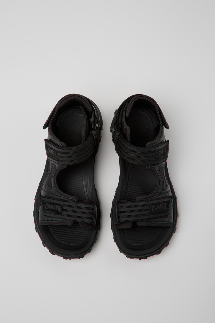 Camper Drift Trail Sandal - Sandalias de piel negra para mujer.