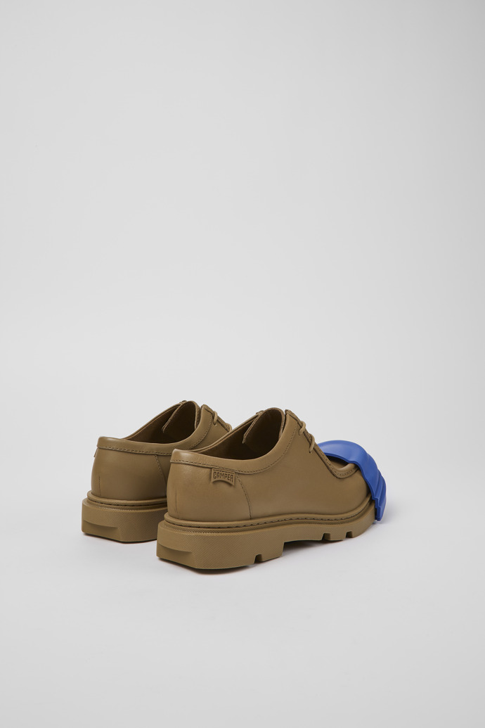 Camper Junction - Zapatos de piel Wallabee marrón para mujer
