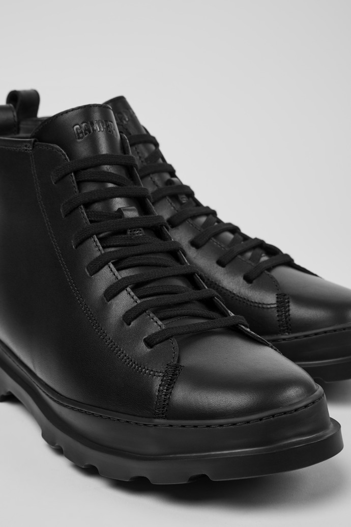 Camper Brutus - Botines negros de piel para hombre