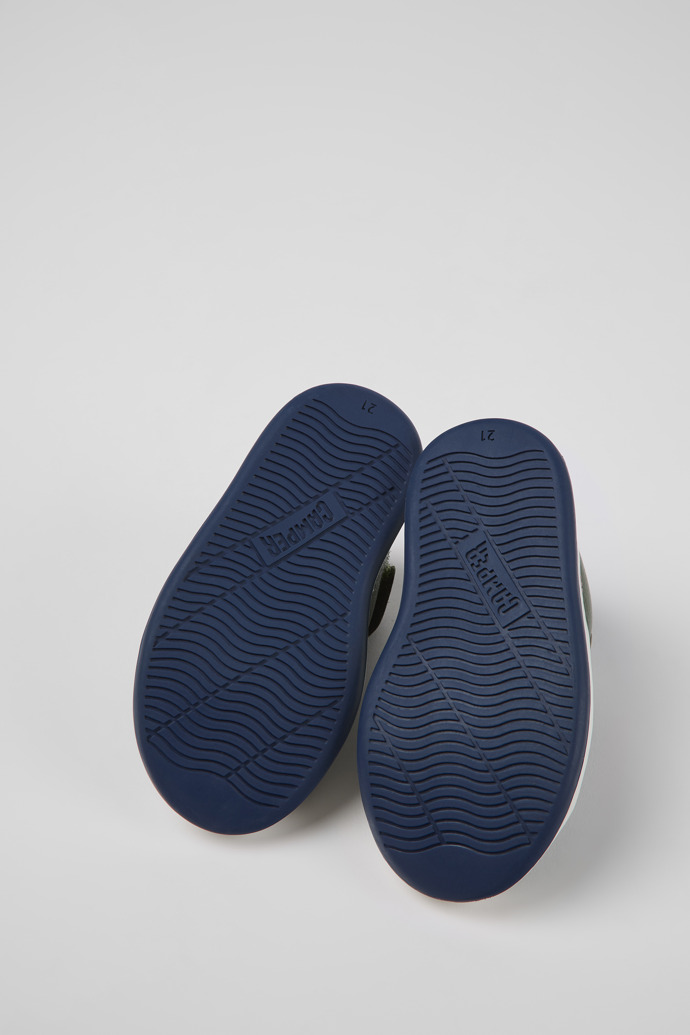 Camper Twins - Zapatillas de piel para niños en verde
