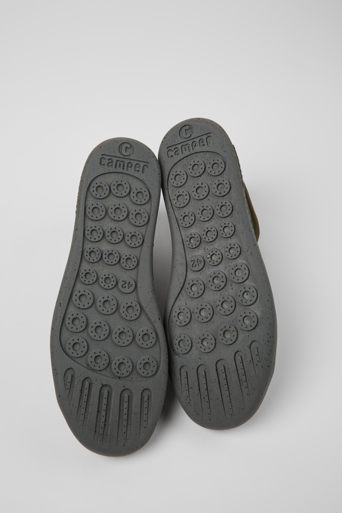 Camper Peu Touring - Zapatillas verdes de caña alta de textil para hombre.