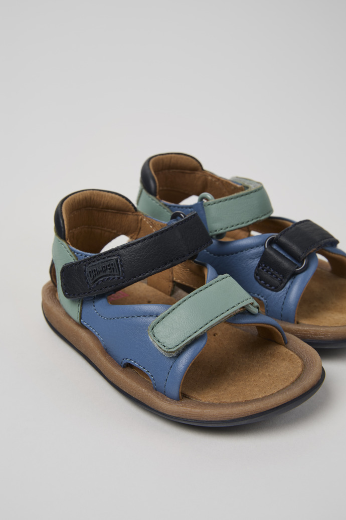 Camper Twins - Sandalias de piel multicolor para niños.