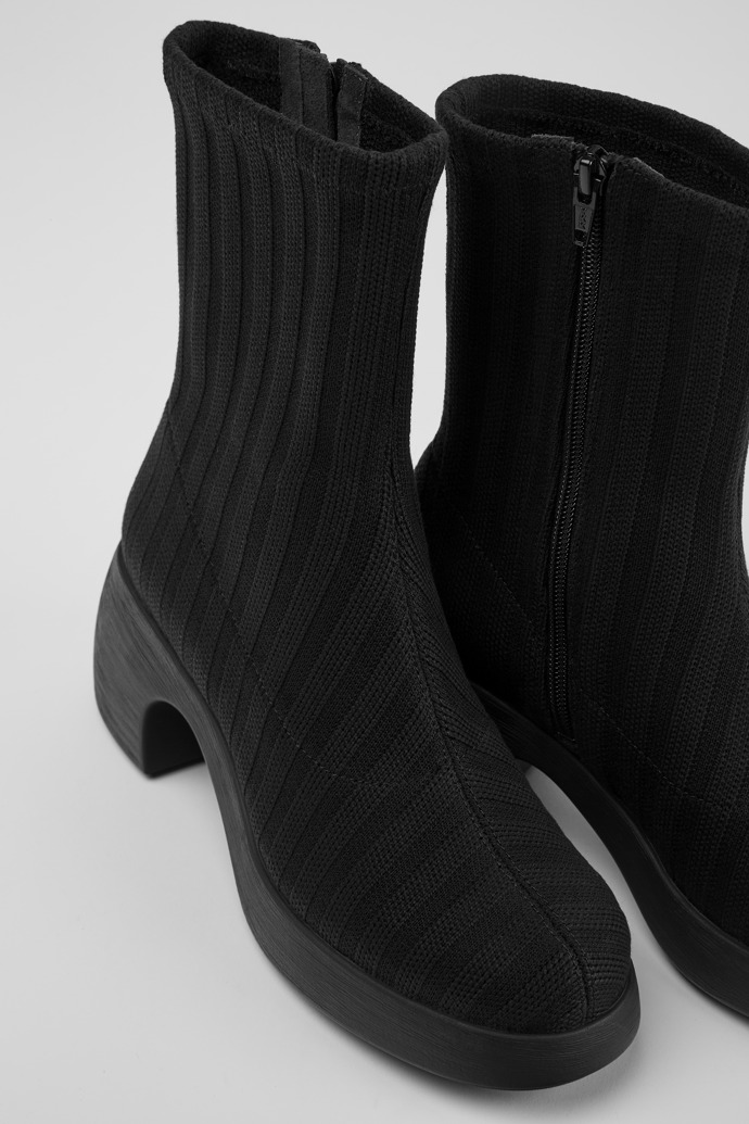 Camper Thelma TENCEL - Botas negras para mujer de TENCEL lyocell.