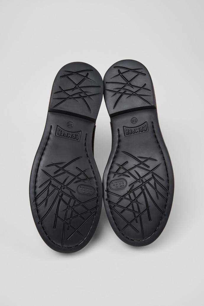 Camper Dean - Botines de piel negros y rosas para mujer.