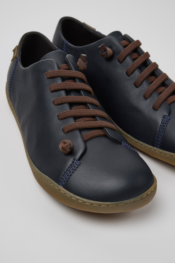Camper Peu - Zapatos azules de piel para hombre.