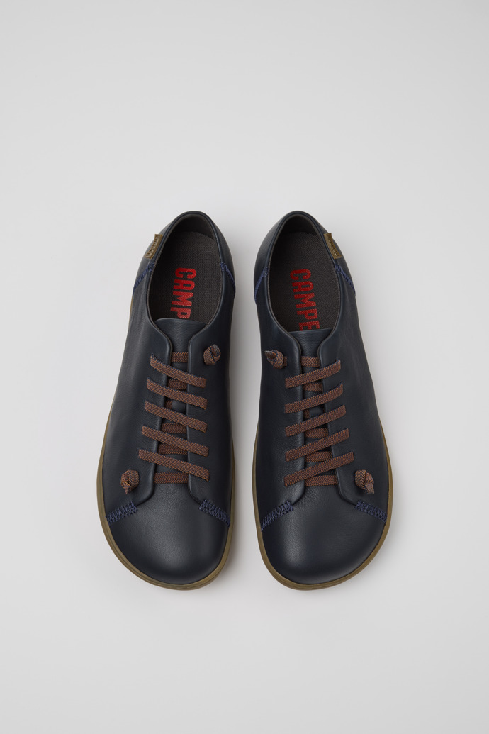 Camper Peu - Zapatos azules de piel para hombre.