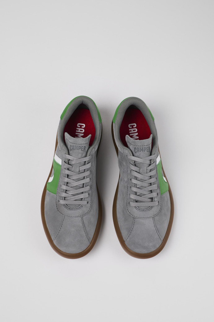 Camper Pelotas Soller - Zapatillas grises para mujer de nobuk/piel