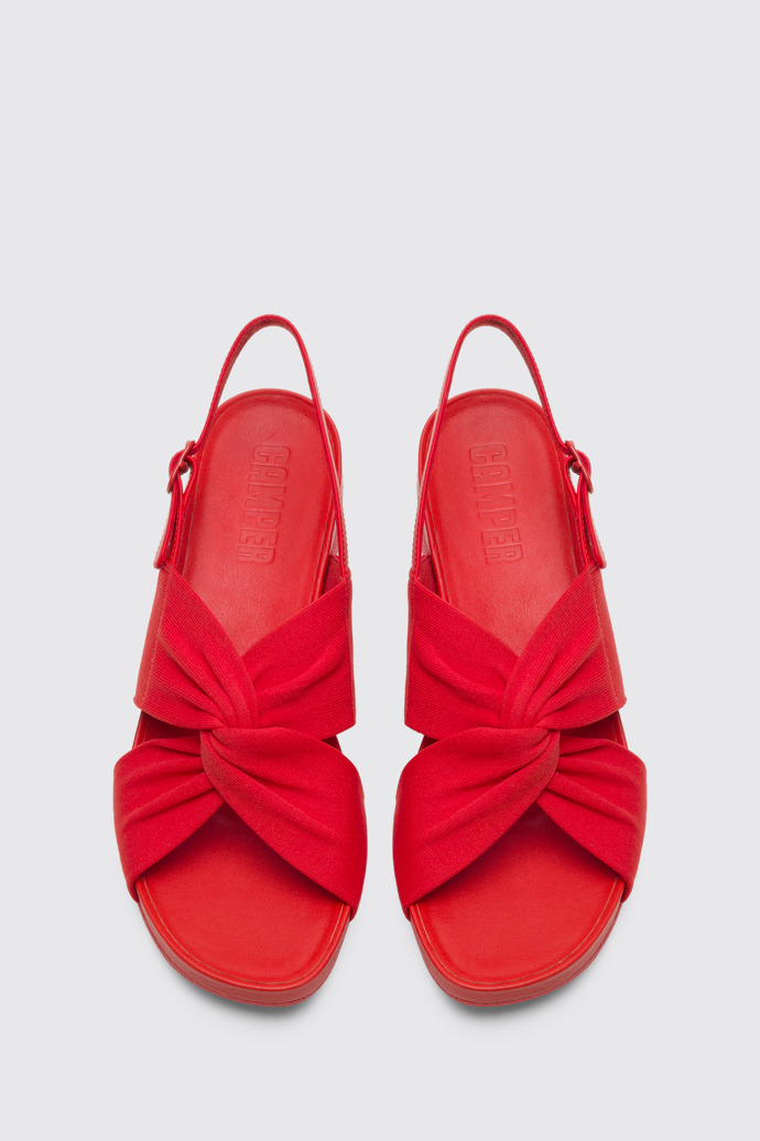 Camper Minikaah - Sandalias rojas para mujer