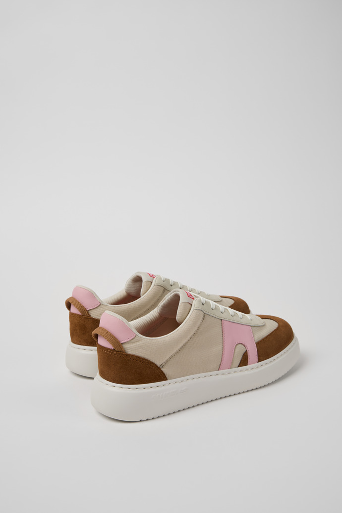 Camper Runner K21 - Zapatilla multicolor para mujer de textil y piel nobuk.