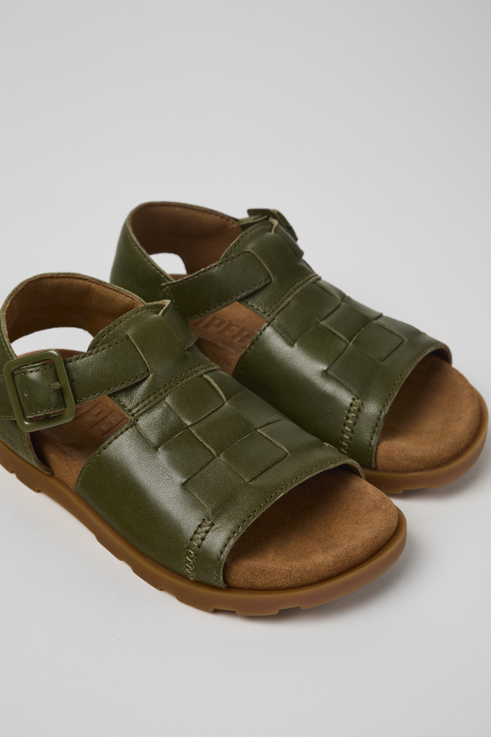 Camper Brutus Sandal - Sandalias de piel verde