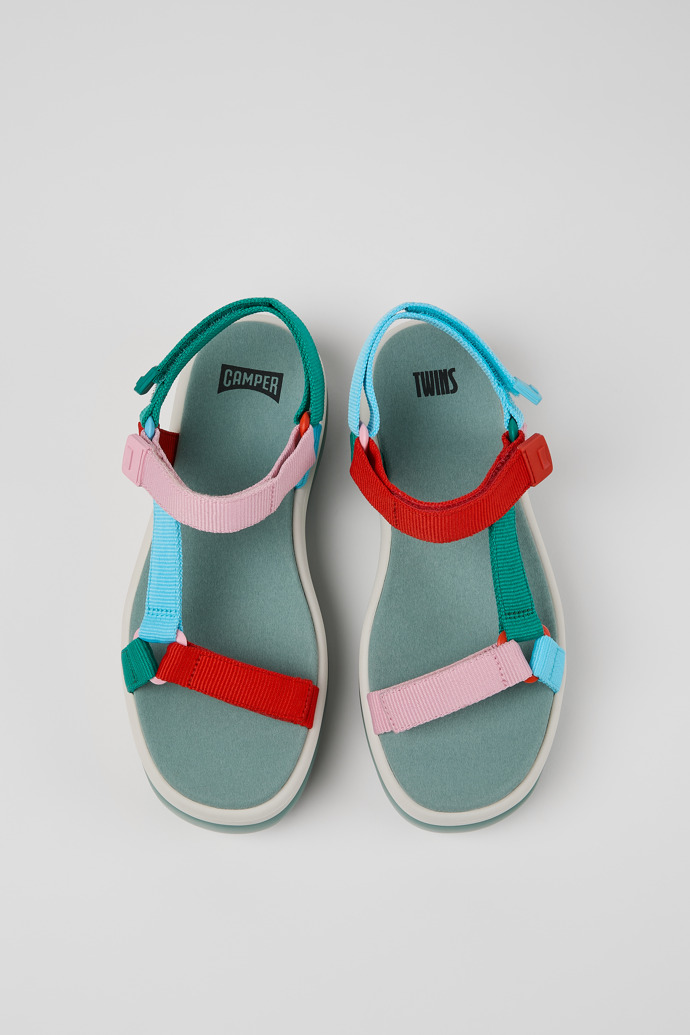 Camper Twins - Sandalias multicolor de PET reciclado para mujer.