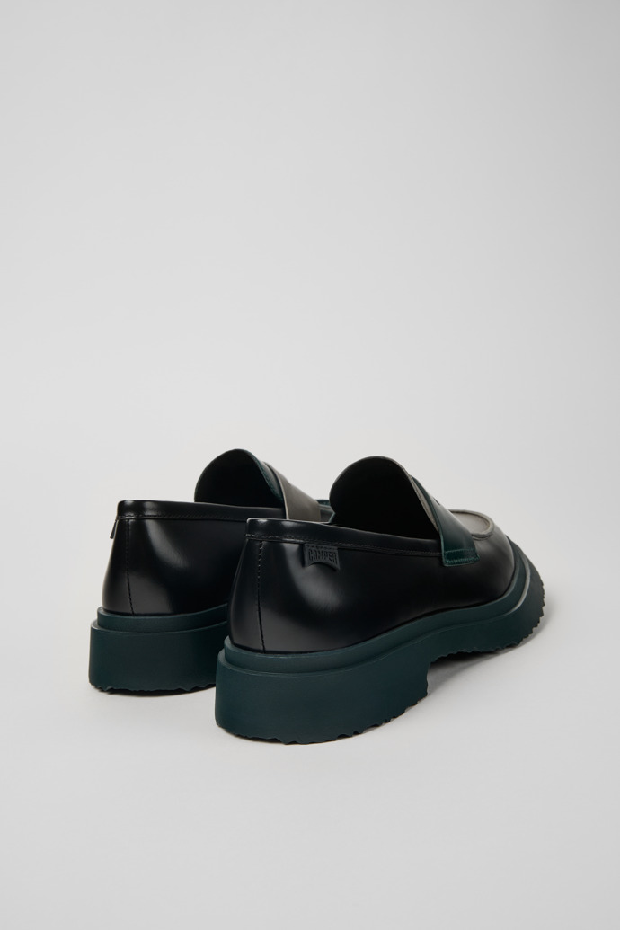 Camper Twins - Mocasín de piel negro y gris para hombre