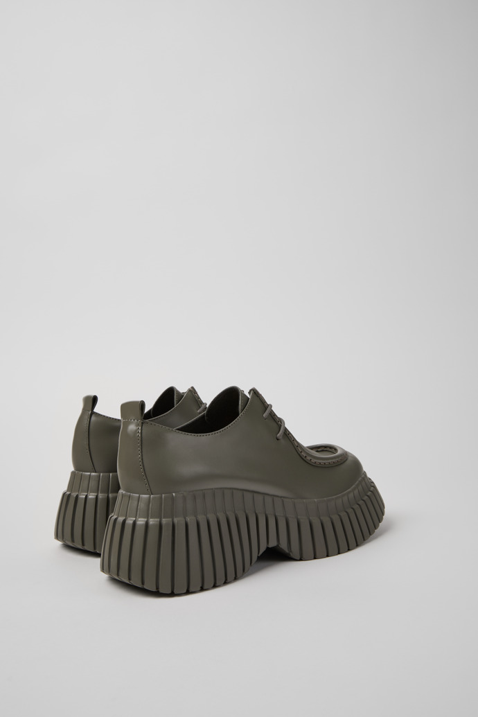 Camper Pix BCN - Zapato de piel gris para mujer.