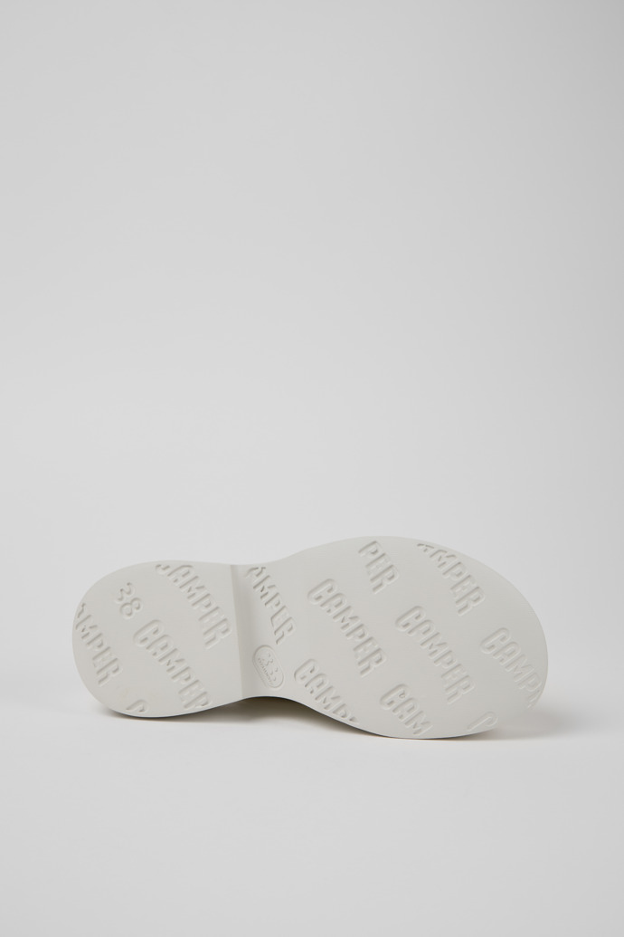 Camper Tasha - Sandalias blancas de piel para mujer.