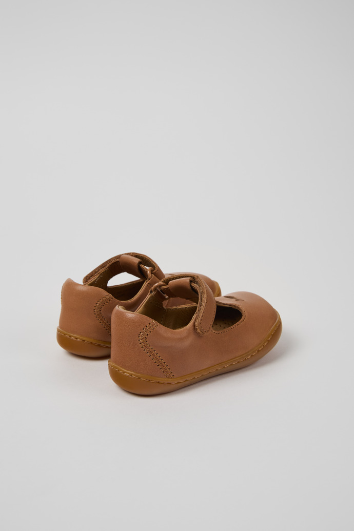 Camper Twins - Zapatillas de piel nude para niños.