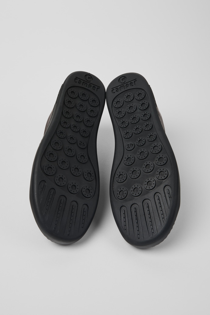 Camper Twins - Zapatillas marrones de piel para hombre.