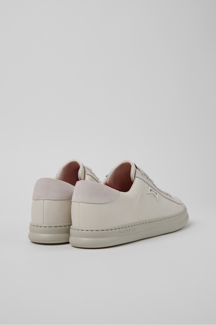 Camper Runner - Zapatillas blancas de piel con nobuk para mujer.