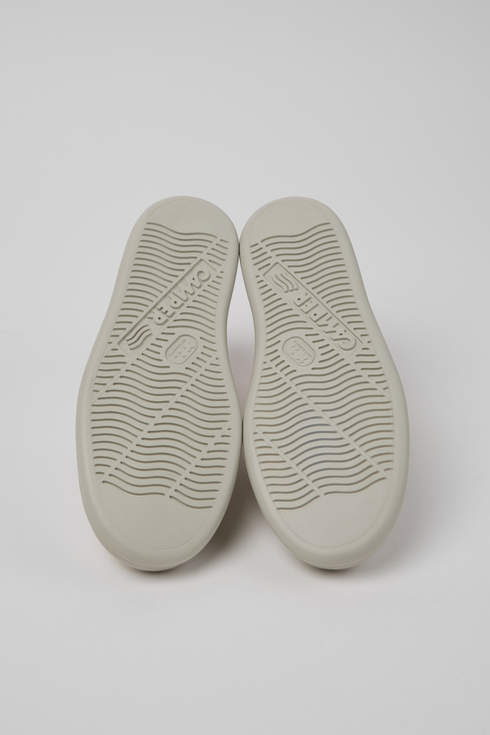 Camper Runner - Zapatillas blancas de piel con nobuk para mujer.