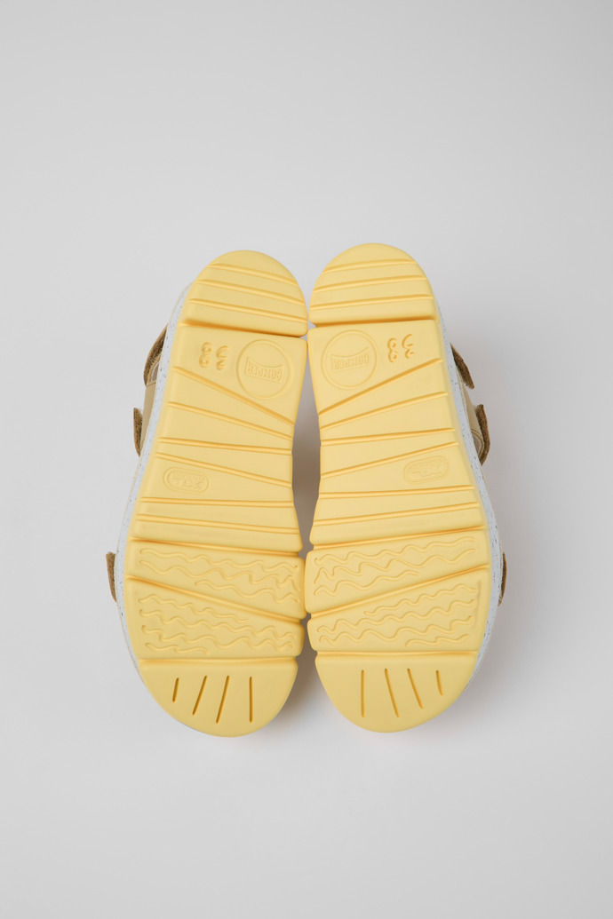 Camper Oruga Up - Sandalia de piel beige para mujer
