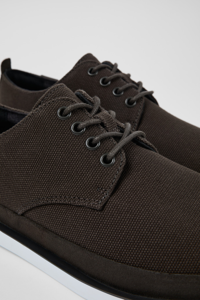 Camper Wagon - Zapato con cordones gris para hombre de textil/nobuk.