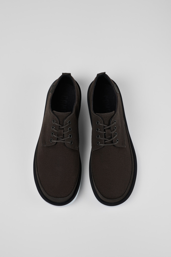 Camper Wagon - Zapato con cordones gris para hombre de textil/nobuk.